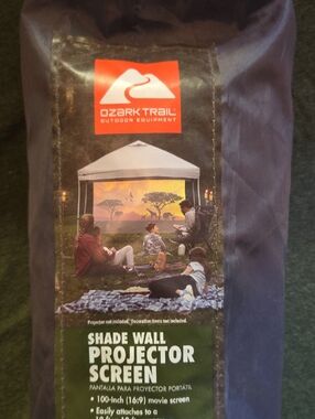Ozark Trail Navy Portable Shade Wall Projector Screen